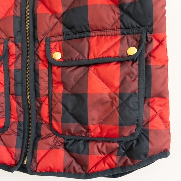 J. Crew Buffalo Plaid Down Excursion Vest - Picture 4 of 13
